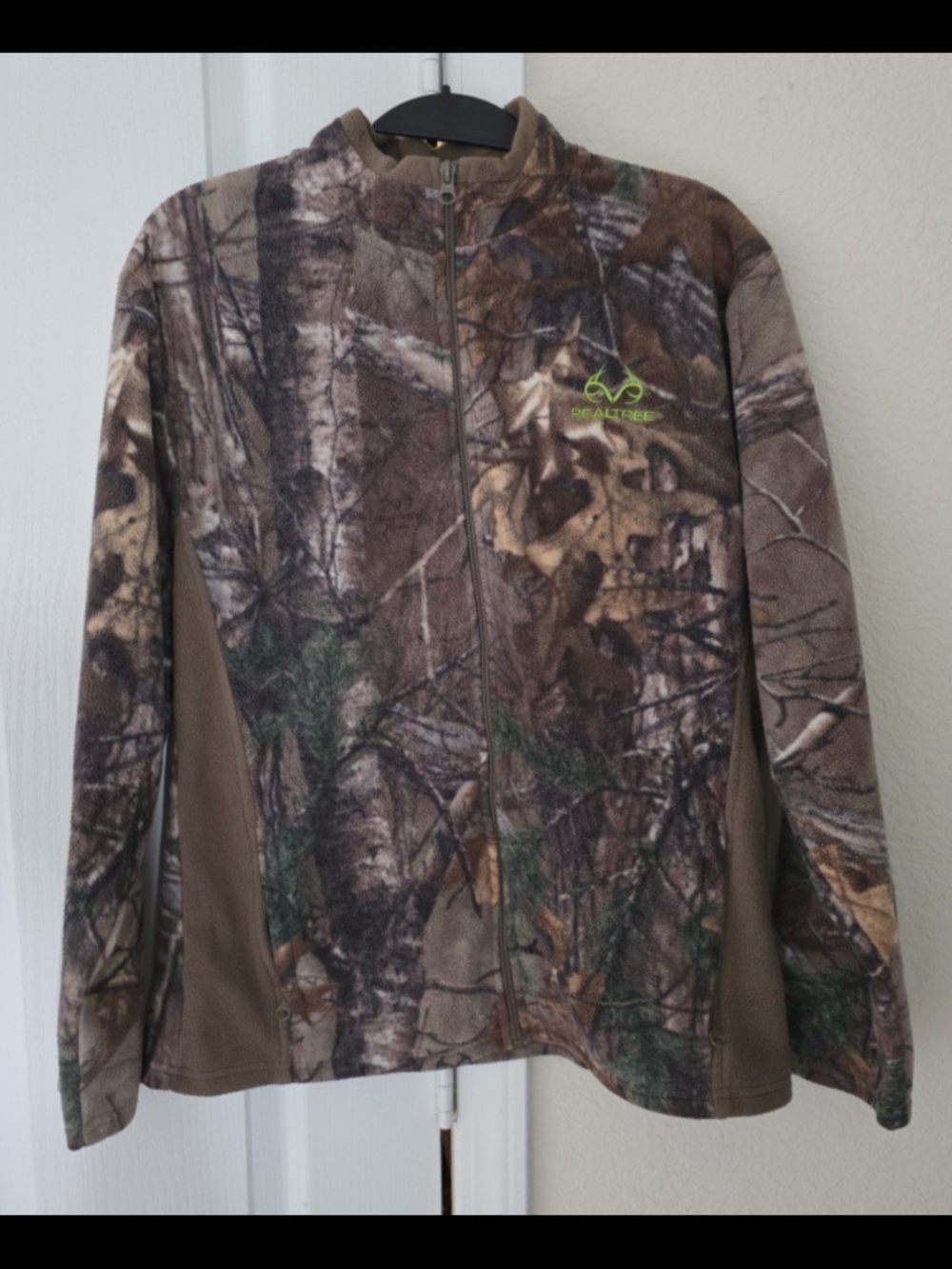 Realtree Full-Zip Camouflage Fleece Jacket - Brown/Green Youth XXL
